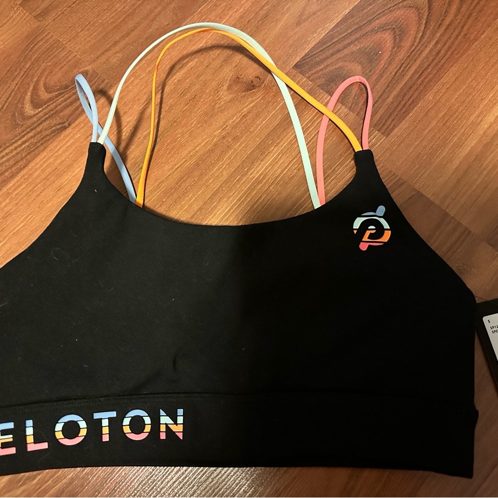 Peloton Speed Up Bra with Black and Red Accents